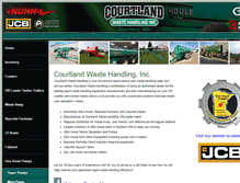 Tablet Screenshot of courtlandwaste.com